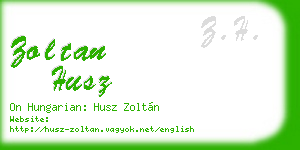 zoltan husz business card